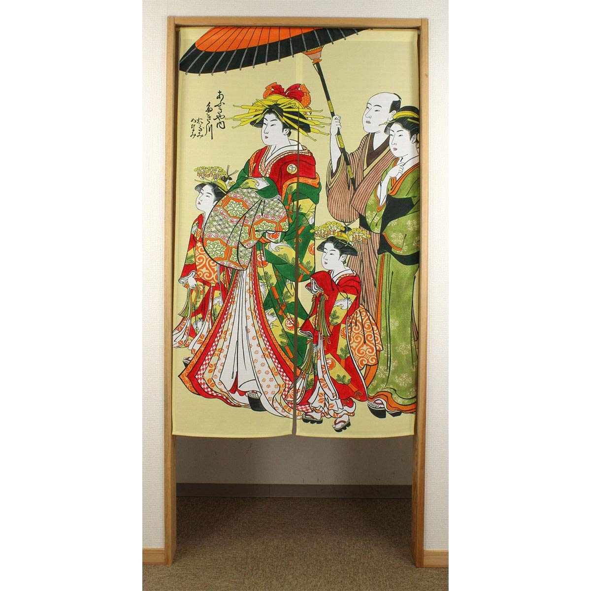 浮世絵のれん　150㎝×85㎝ のれん 暖簾 おしゃれ 和風 85×150cm 日本製 選べる 浮世絵